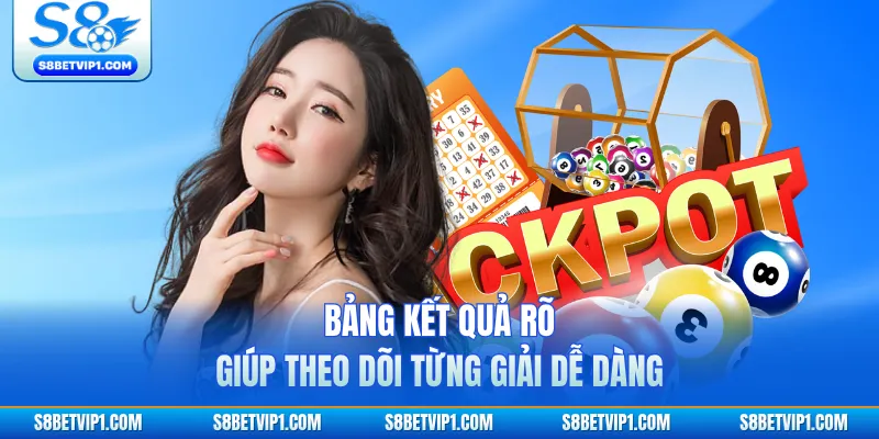 Bảng kết quả rõ giúp theo dõi từng giải dễ dàng