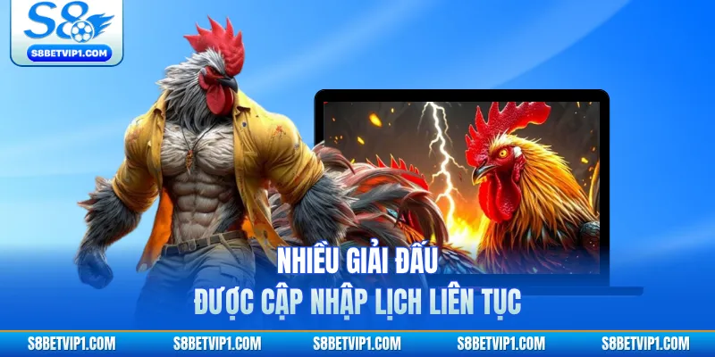 Nhiều giải đấu được cập nhập lịch liên tục