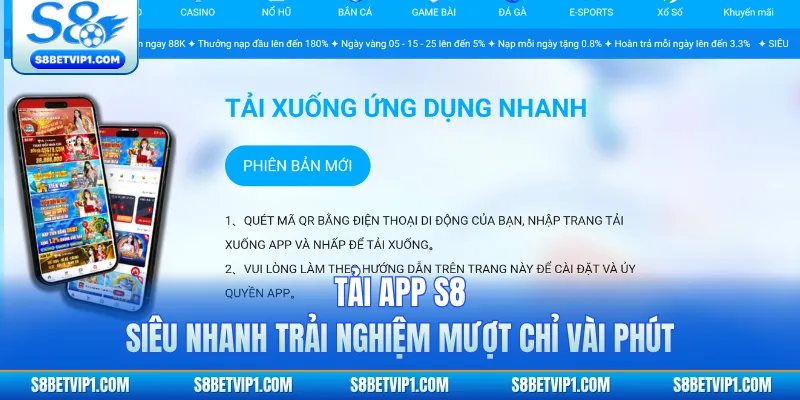 Tải App S8 Siêu Nhanh Trải Nghiệm Mượt Chỉ Vài Phút